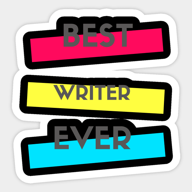 Best Writer Ever Sticker by divawaddle